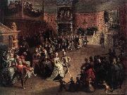 unknow artist The Ball at the Court china oil painting reproduction